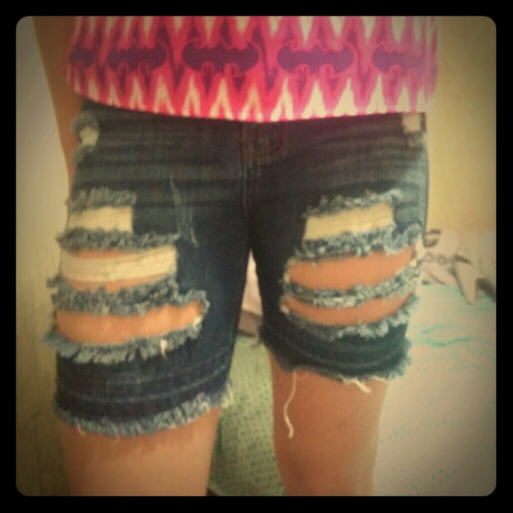 Ripped shorts